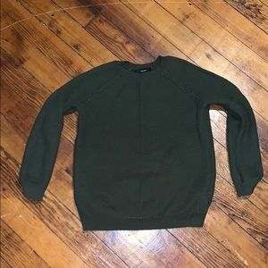 army green sweater
